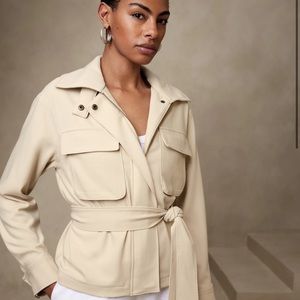 NWOT Banana Republic Cargo Tie-Waist Jacket